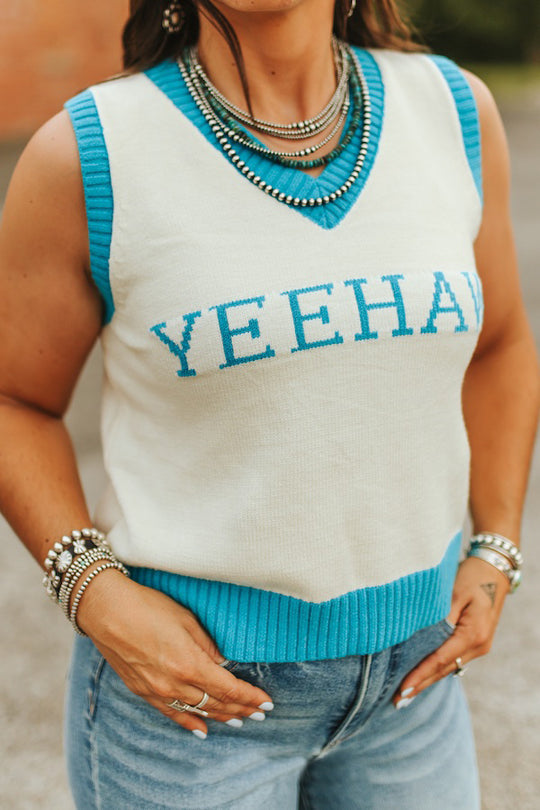 Women's Yeehaw Knit Sweater Vest