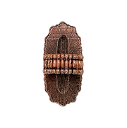 Copper Stretch Oval Concho Turquoise Ring