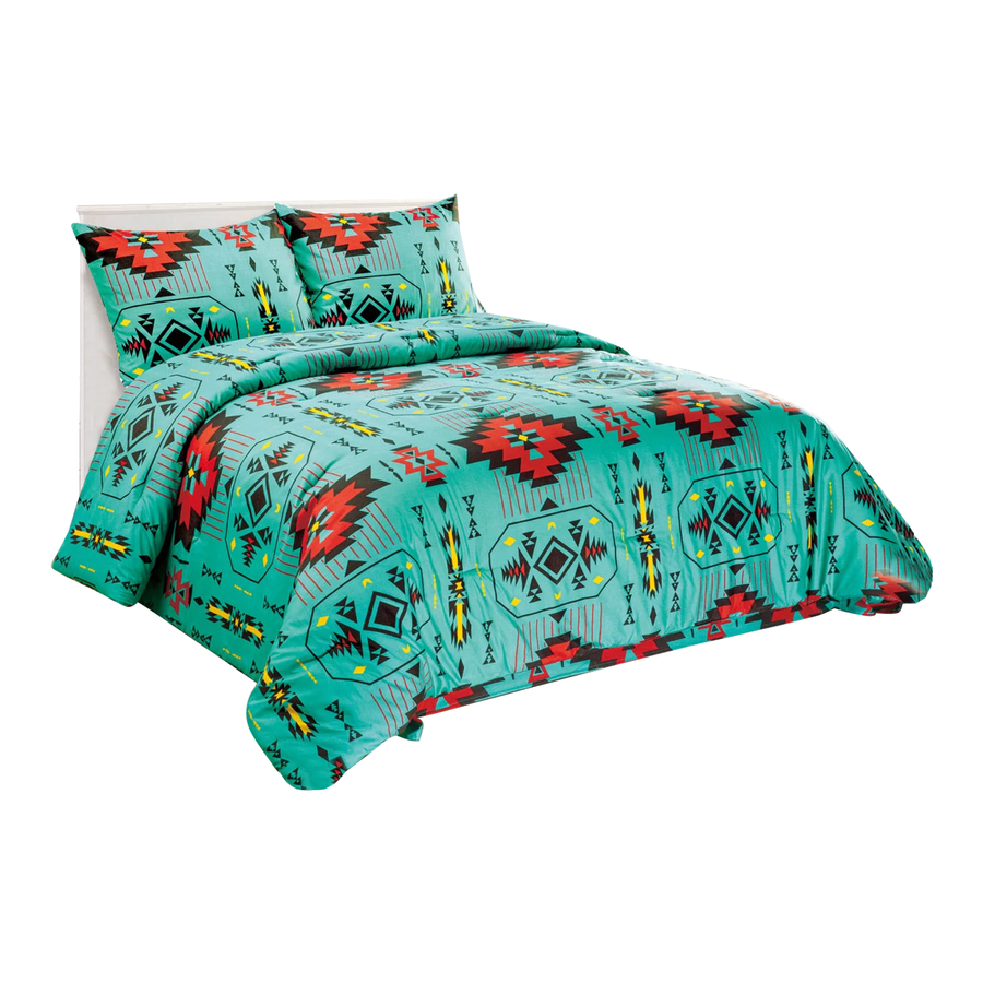 Indigenous Art Sherpa Comforter Set