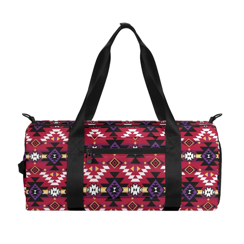 Indigenous Paisley Dahlia Waterproof Travel Bag/Small