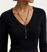Navajo Pearl Bead Y-Necklace