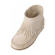 Women's Suede Dancer Ankle Moccasin Boots v2