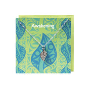 Indigenous Art Pewter Charm Greeting Card