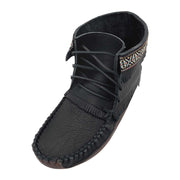 Men's Black Earthing Ankle Moccasin Boots (FINAL CLEARANCE)