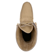 Men's Ivory Leather Moccasin Boots (Limited Edition)