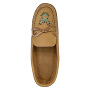 Men's Soft Sole Moose Hide Leather Beaded Moccasins