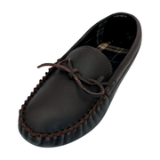 Men's Lined Leather Moccasins Slippers (Clearance)