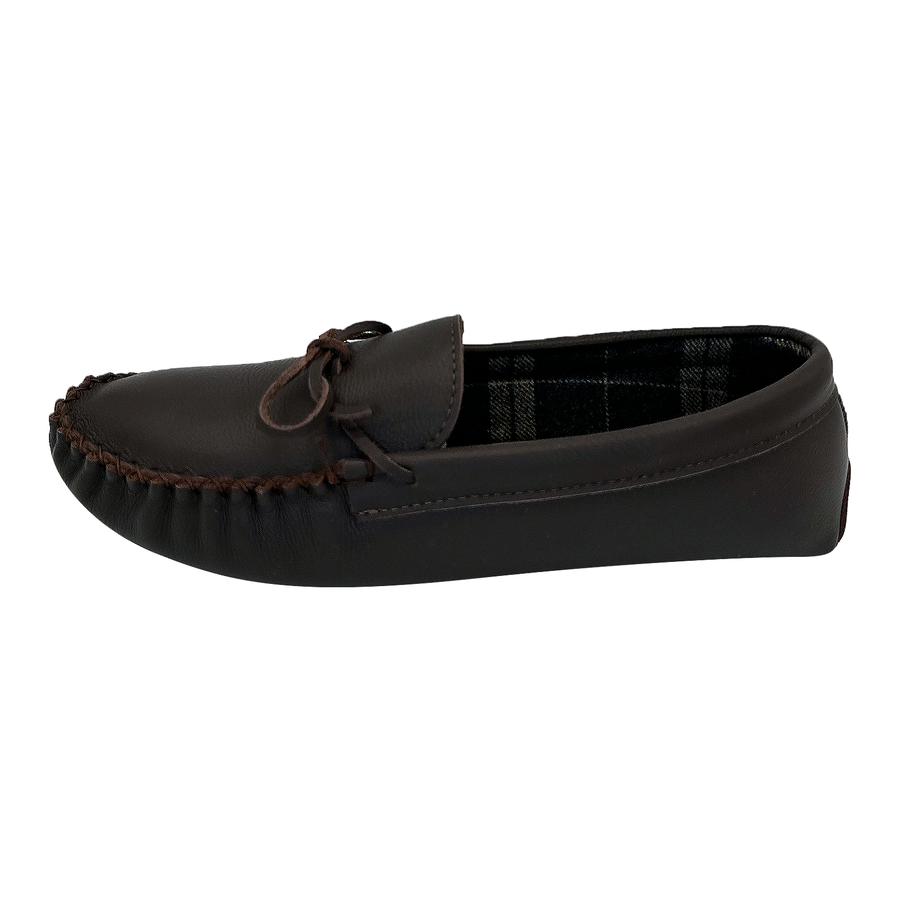 Men's Lined Leather Moccasins Slippers (Clearance)