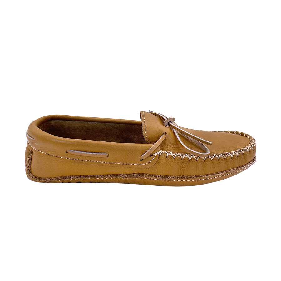 Men's Wide Leather Earthing Moccasins