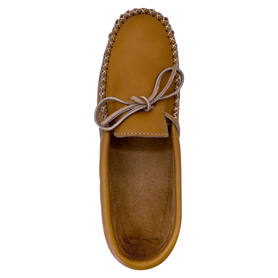 Men's Wide Leather Earthing Moccasins