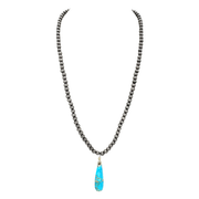Navajo Pearl Turquoise Pendant Necklace