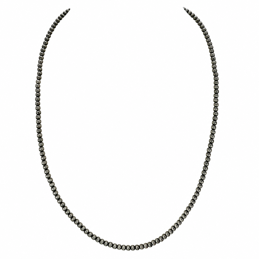 Navajo Pearl Silver-Tone Bead Necklaces