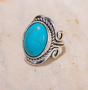 Vintage Silver Turquoise Ring