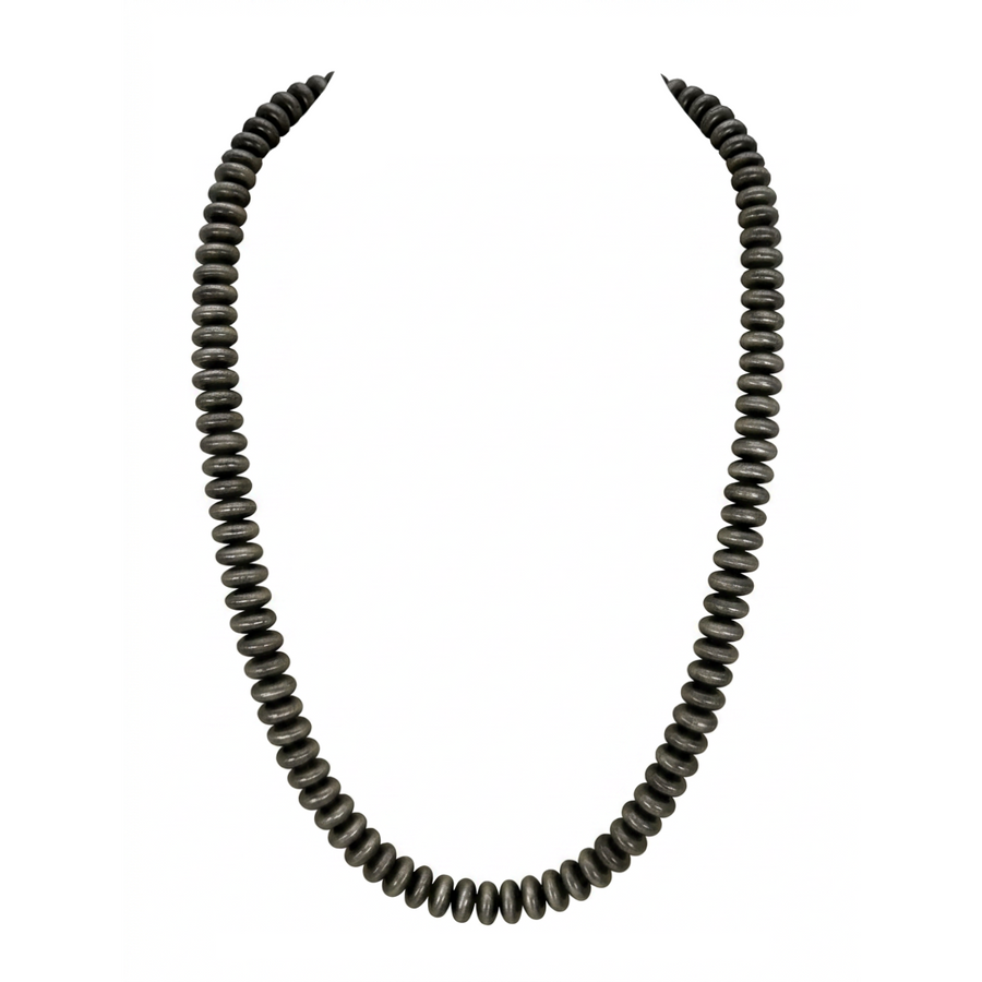 Navajo Pearl Silver-Tone Bead Necklace
