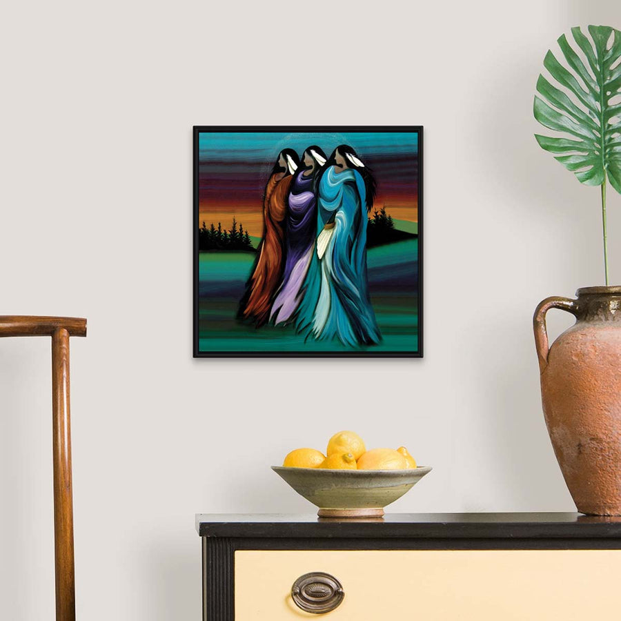 Indigenous Art Framed Canvas