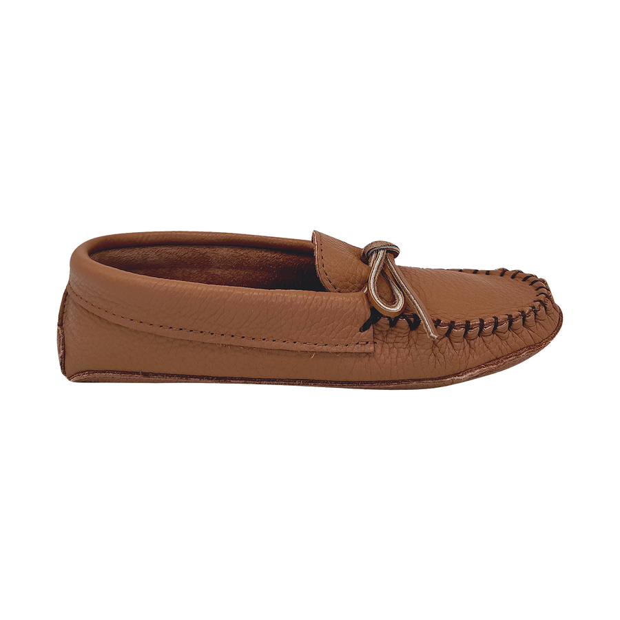 Womens Soft Sole Brown Leather Laurentian Chief Moccasins, 5 Womens Soft Sole Brown Leather Laurentian Chief Moccasins, 5