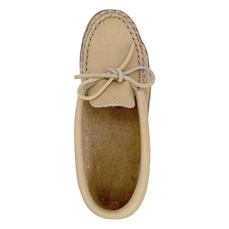 Women's Ivory Leather Earthing Moccasins (Limited Edition)