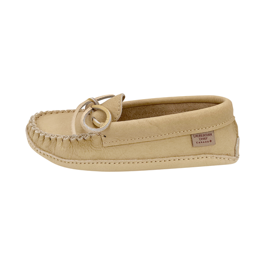 Women's Ivory Leather Earthing Moccasins (Limited Edition)