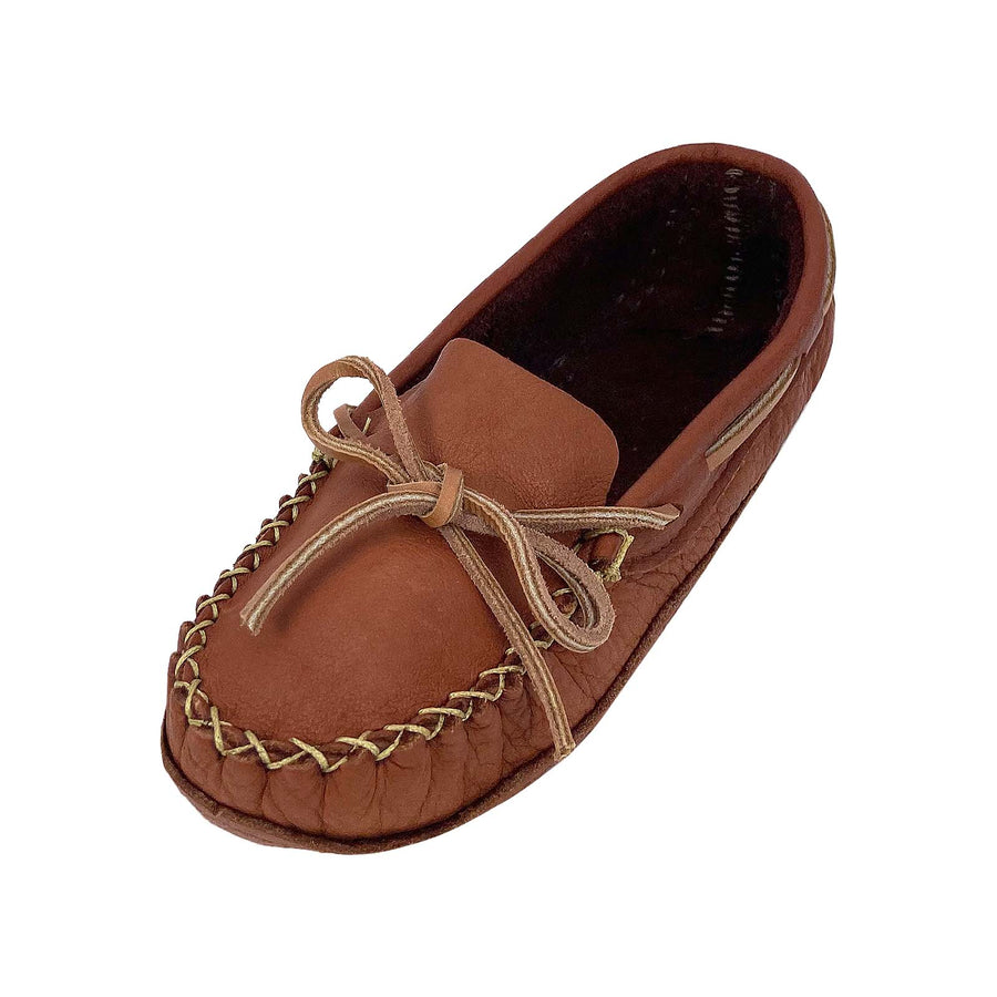 Women's Soft Sole Wide Width Bison Moccasins (Final Clearance - Size 8, 9 ONLY)