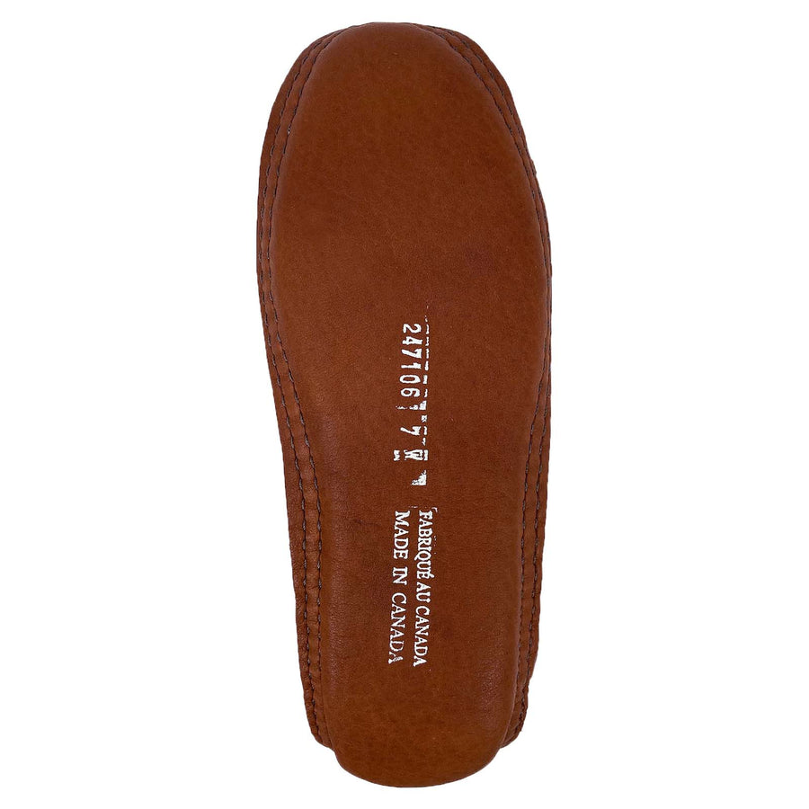 Women's Soft Sole Wide Width Bison Moccasins