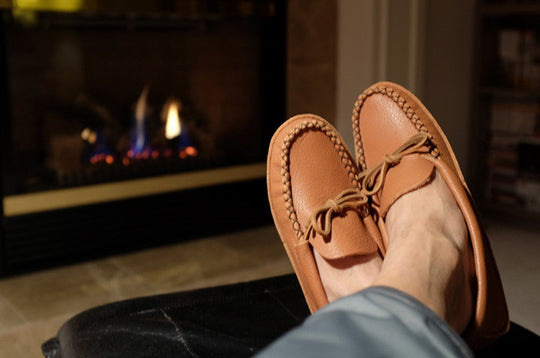 Men's Soft Sole Leather Moccasins (Final Clearance - Size 9, 13, 14, 15 ONLY)