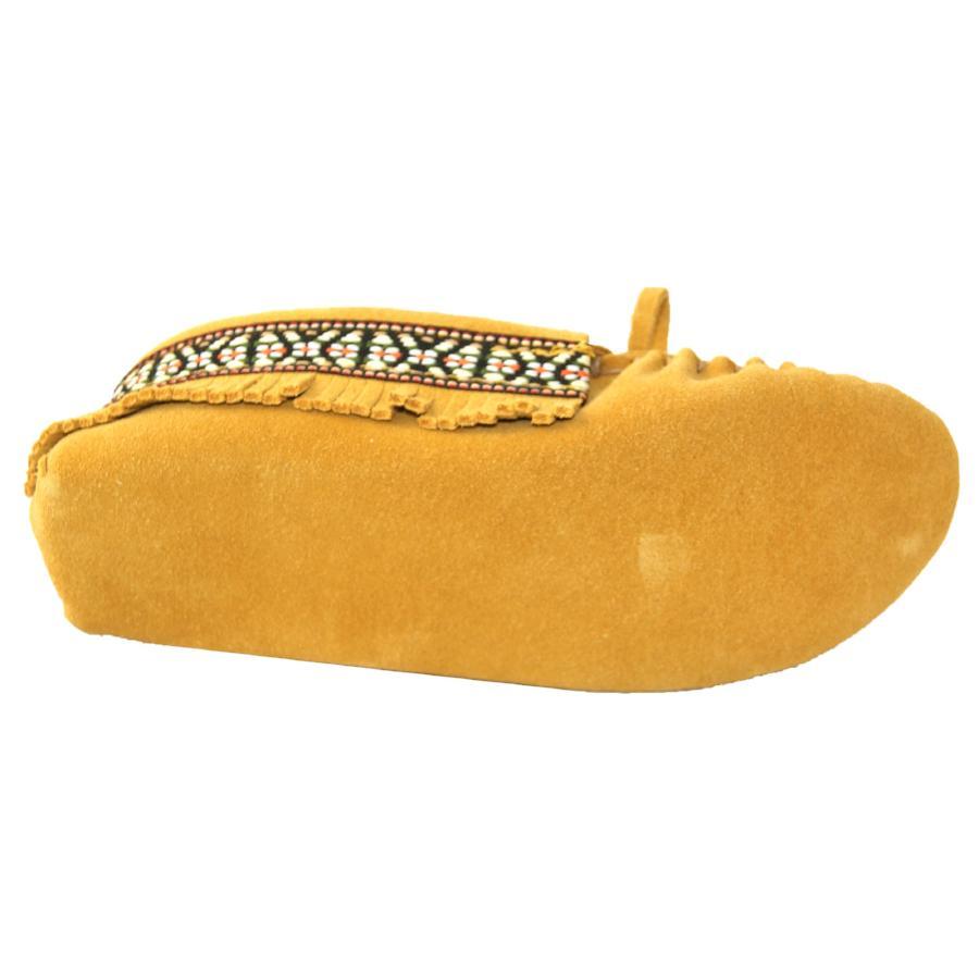 Junior FINAL CLEARANCE Fringed Soft Sole Suede Moccasins (12 Only)