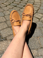 Women's Soft Sole Wide Width Leather Moccasins