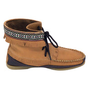 Men's Cork Brown Leather Moccasin Boots