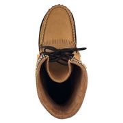 Men's Cork Brown Leather Moccasin Boots
