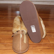 Men's Sheepskin Cabin Slippers with Velcro