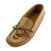 Men's Soft Sole Moose Hide Leather Beaded Moccasins