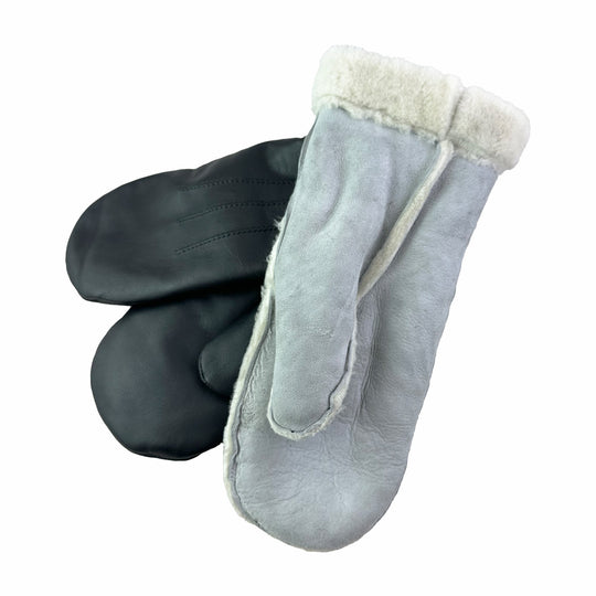 Men's & Women's Sheepskin Lined Leather Mittens