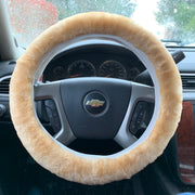 Natural Sheepskin Steering Wheel Cover