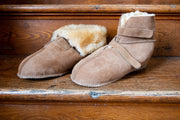 Men's Sheepskin Cabin Slippers with Velcro