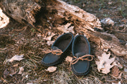 Women's Buffalo Hide Leather Earthing Moccasins