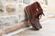 Men's Mohican Suede Leather Ankle Moccasin Boots