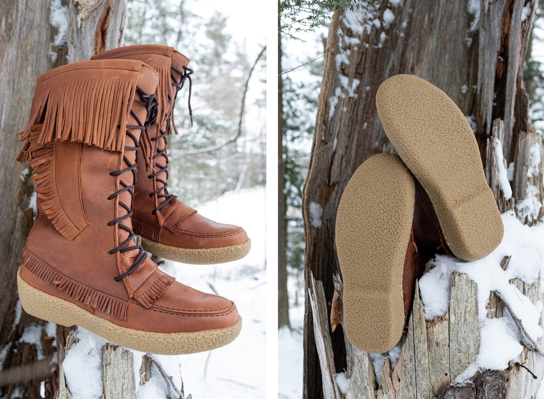 Men s 15 Canadian Sheepskin Lined Snowshoe Lace Up Winter Boots