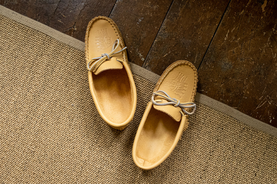 Men's Soft Sole Moose Hide Leather Moccasins