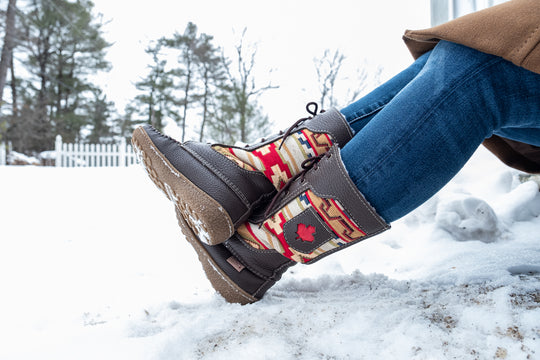 Women's 12" Fleece Snowshoe Mukluks Boots (Final Clearance - Size 5 ONLY)