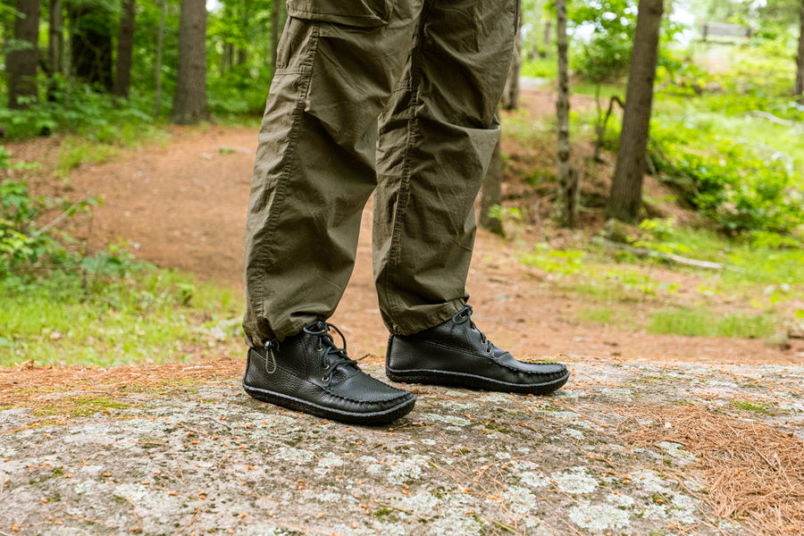 Men’s Crepe Sole Moccasin Boots