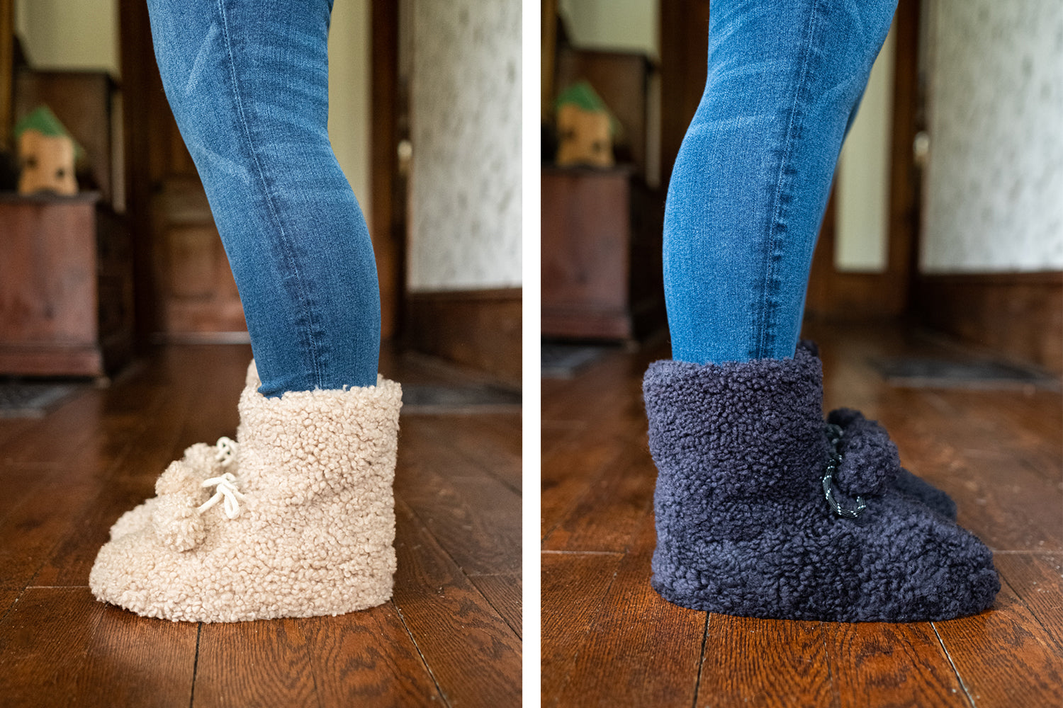 Sheepskin booties sale