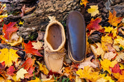 Men's Fringed Moose Hide Earthing Moccasins