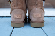 Women's Sheepskin Toggle Winter Boots