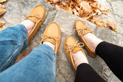 Women's Moose Hide Leather Earthing Moccasins