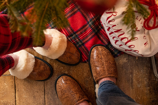 Men's Sheepskin Slip-On Slippers (Final Clearance)