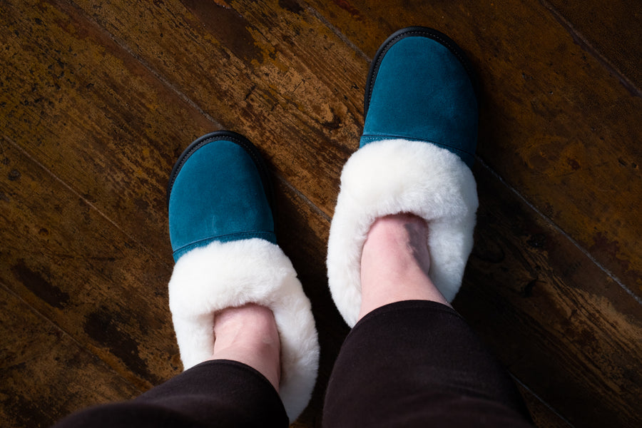 Women's Low Cut Sheepskin Slippers