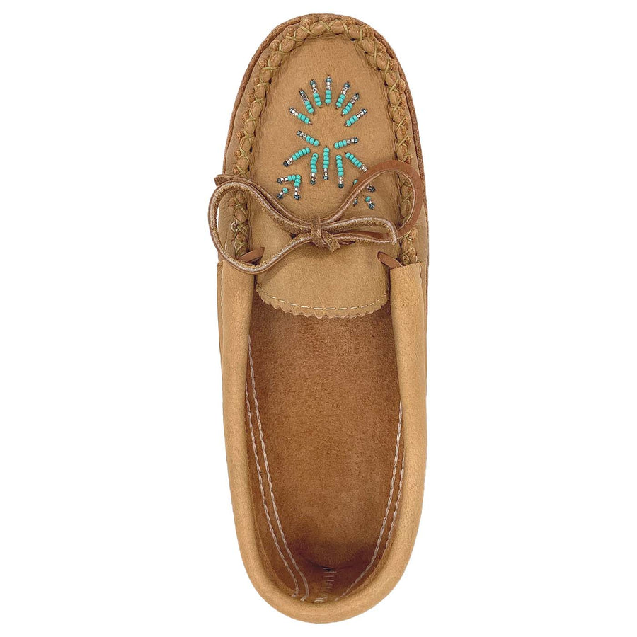 Women's Soft Sole Moose Hide Leather Moccasins