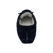 Women's Soft Sole Beaded Fleece Lined Suede Moccasins