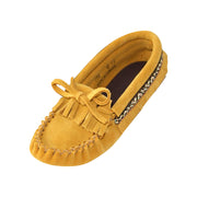 Junior FINAL CLEARANCE Fringed Soft Sole Suede Moccasins (12 Only)