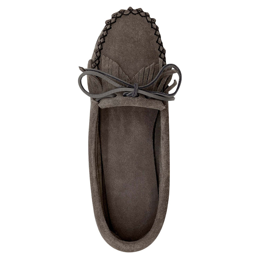 Women's online gray moccasins